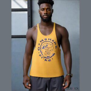 Gymshark Legacy Stringer Yellow Tank Top